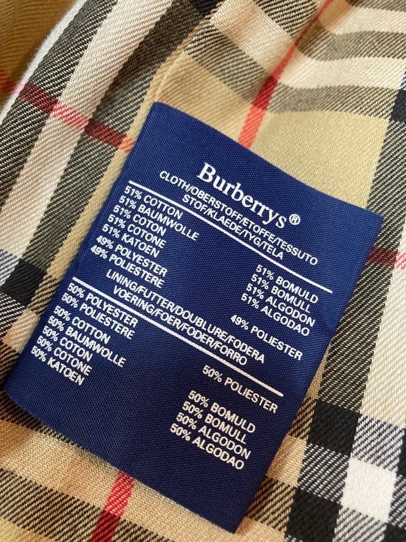 バーバリーズ　ノバチェック　コート