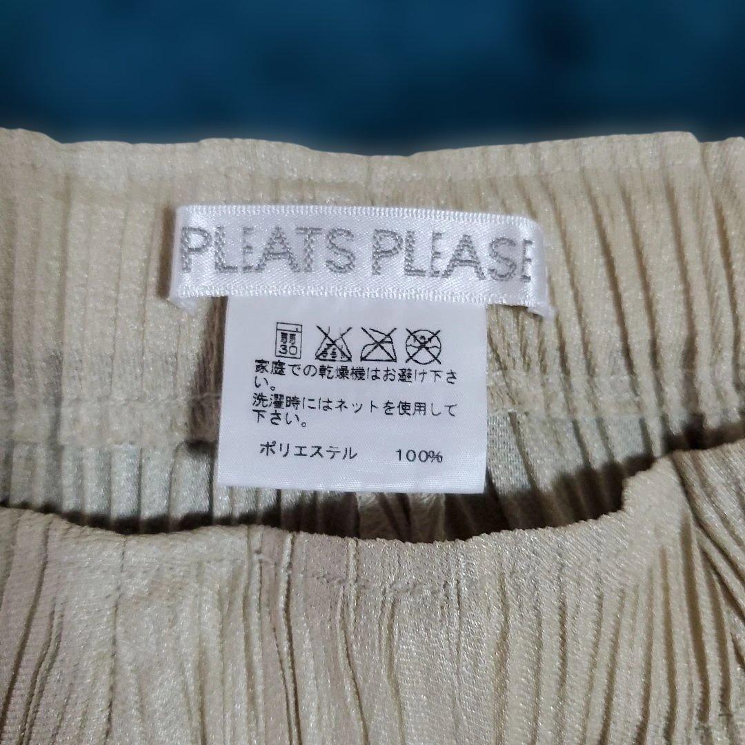 プリーツプリーズ　スカート ベージュ