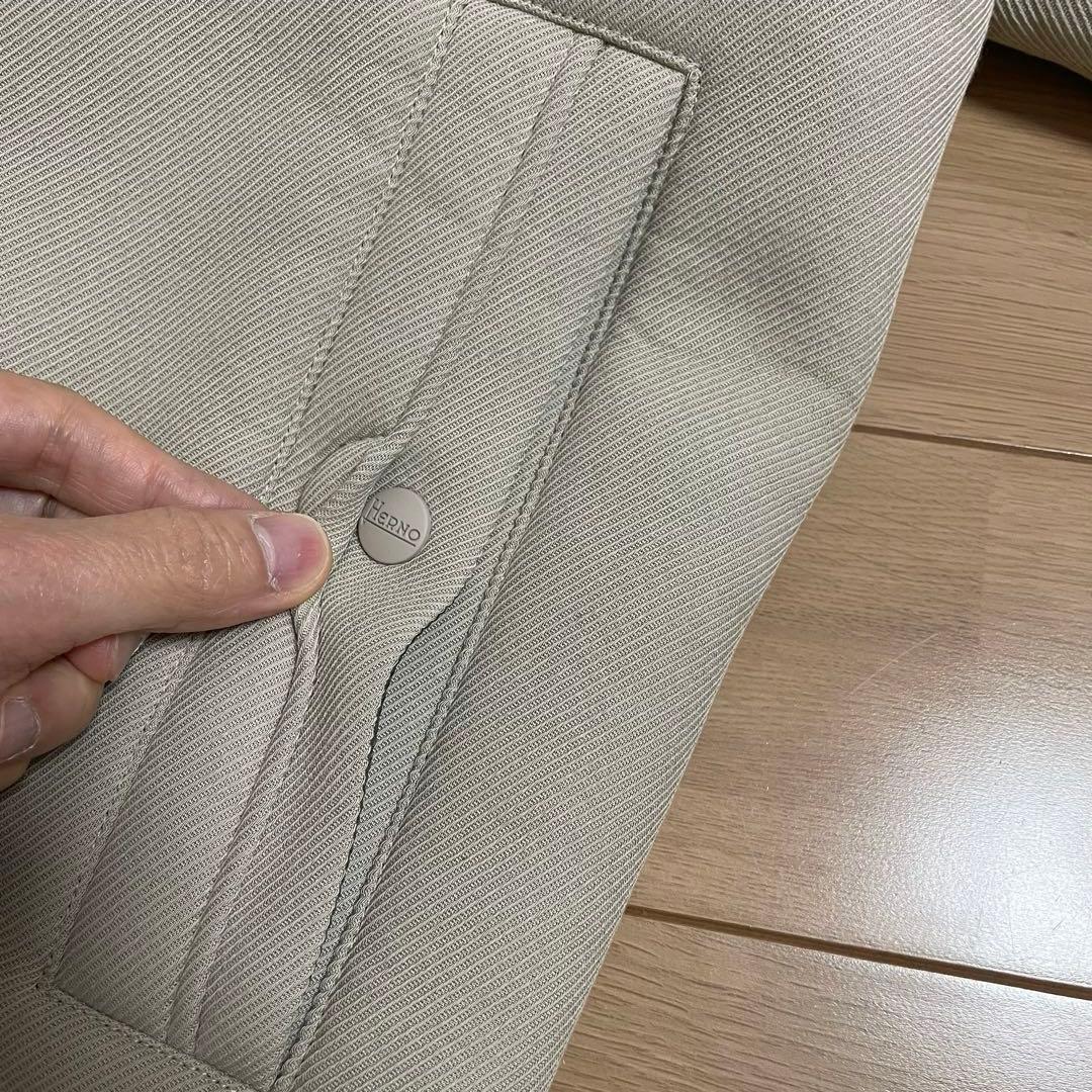 美品 HERNO ダイアゴナルスキューバダブルジップフーディーブルゾン