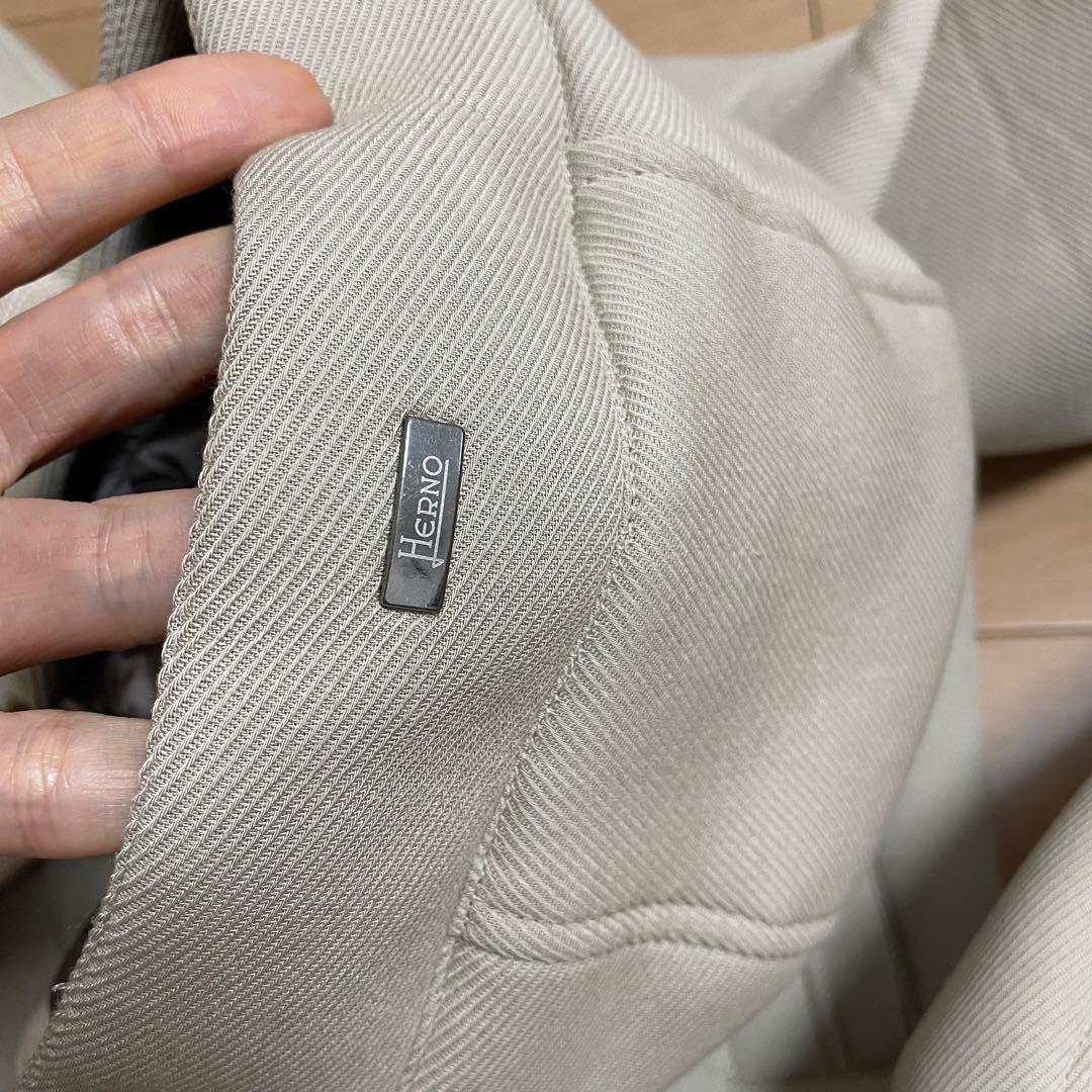 美品 HERNO ダイアゴナルスキューバダブルジップフーディーブルゾン