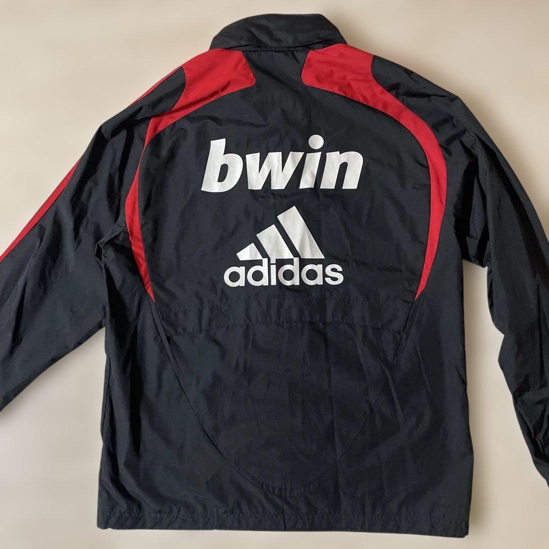 adidas ACミラン ジャージ ジャケット 黒/赤 bwin サイズL
