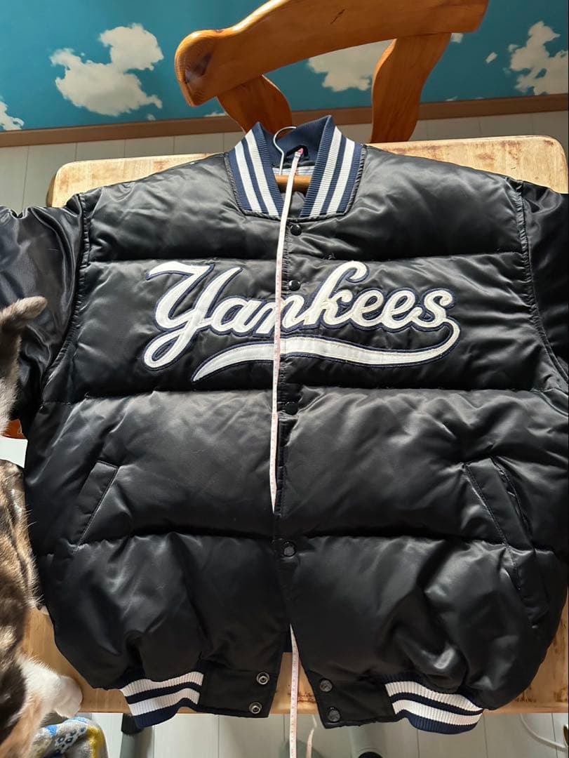 ヨ*う様 Yankees スタジャン ネイビー