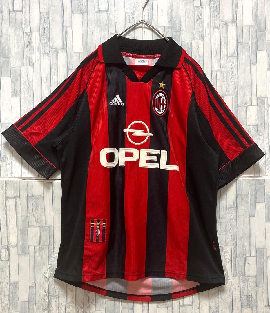 アディダス ACミラン 98-99 ユニフォーム S 刺繍ロゴ 半袖 イタリア製