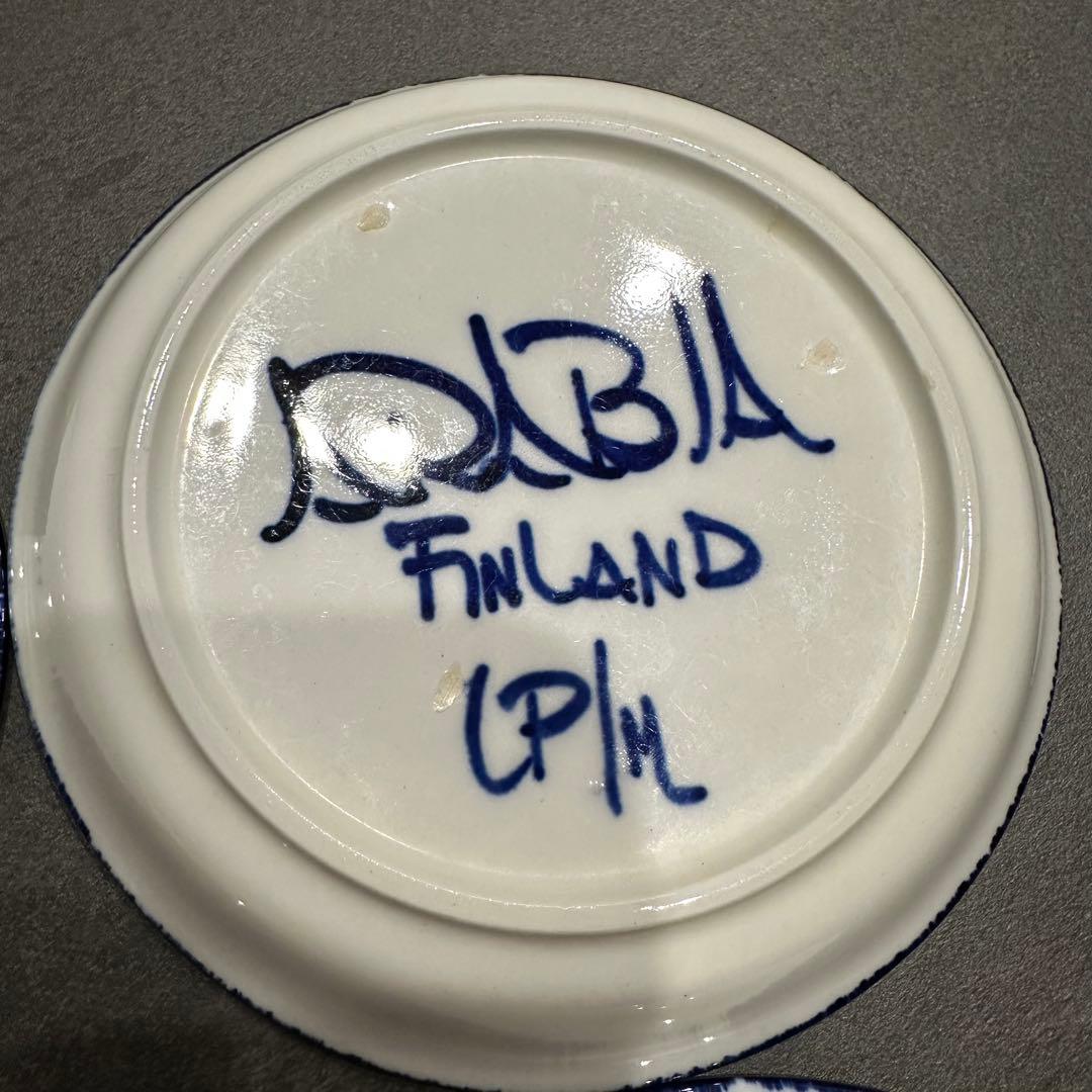 希少！アラビア☆ARABIA☆バレンシア/コーヒーカップ&ソーサー/6セット