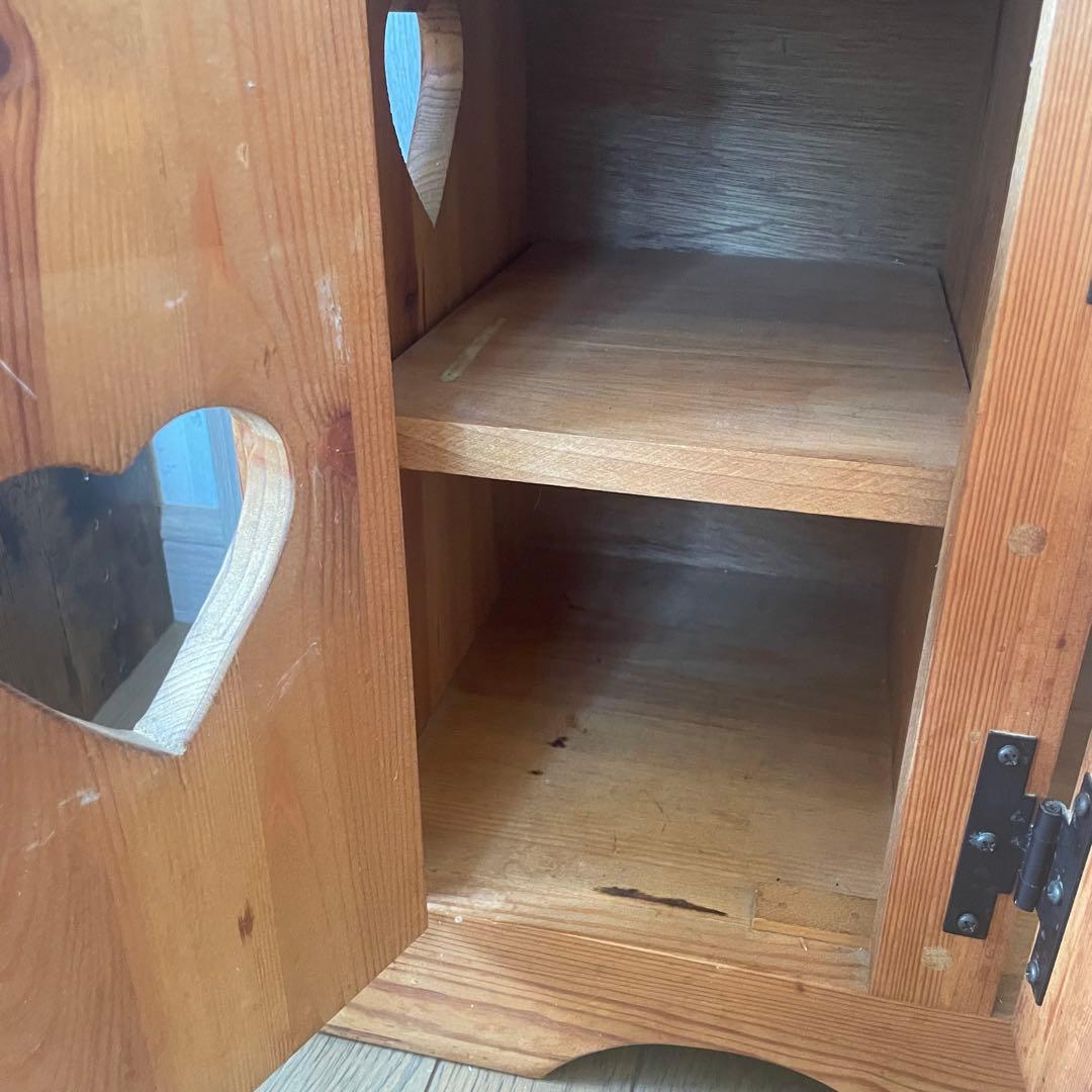 ココア◎used）カントリー家具　キャビネット　ローボード　テレビ台