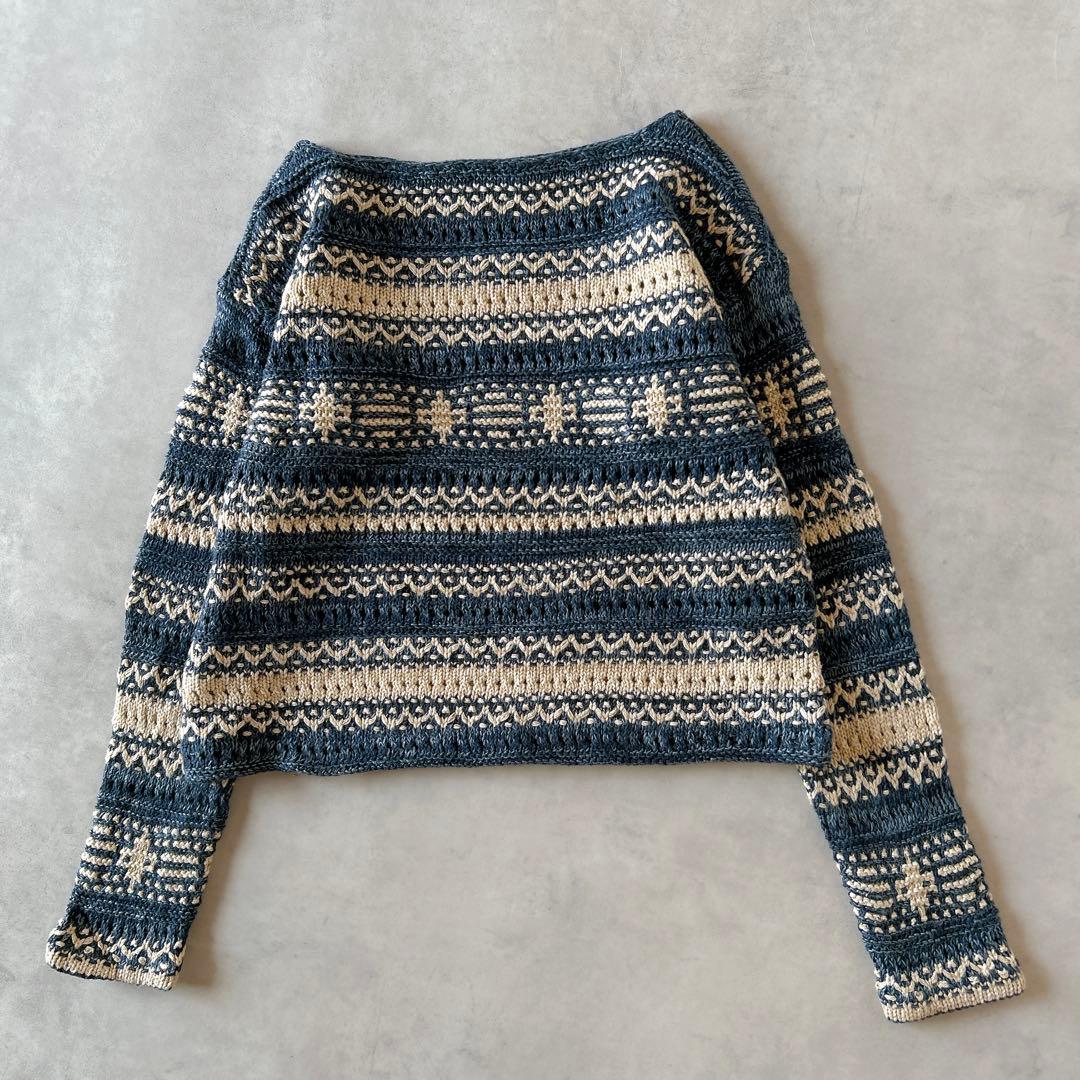 ローレンラルフローレン リネン コットン ニット フェアアイル