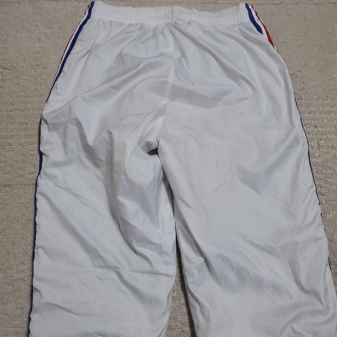 【美品】adidas　ナイロンジャージ　上下セット　メンズOサイズ　厚手裏地付き