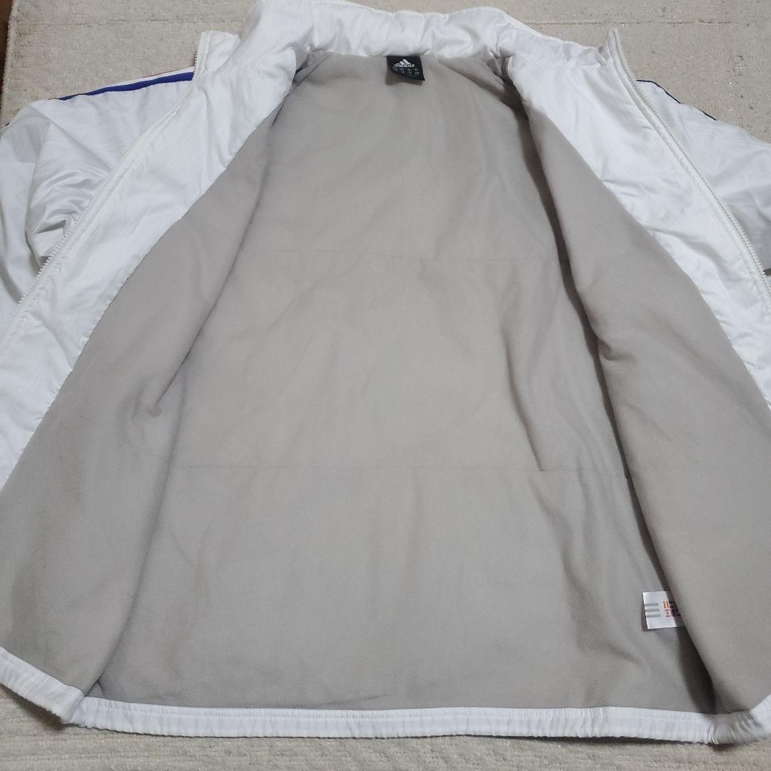 【美品】adidas　ナイロンジャージ　上下セット　メンズOサイズ　厚手裏地付き