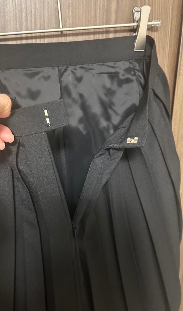 ENFOLD エンフォルドボックスプリーツスカートブラック36