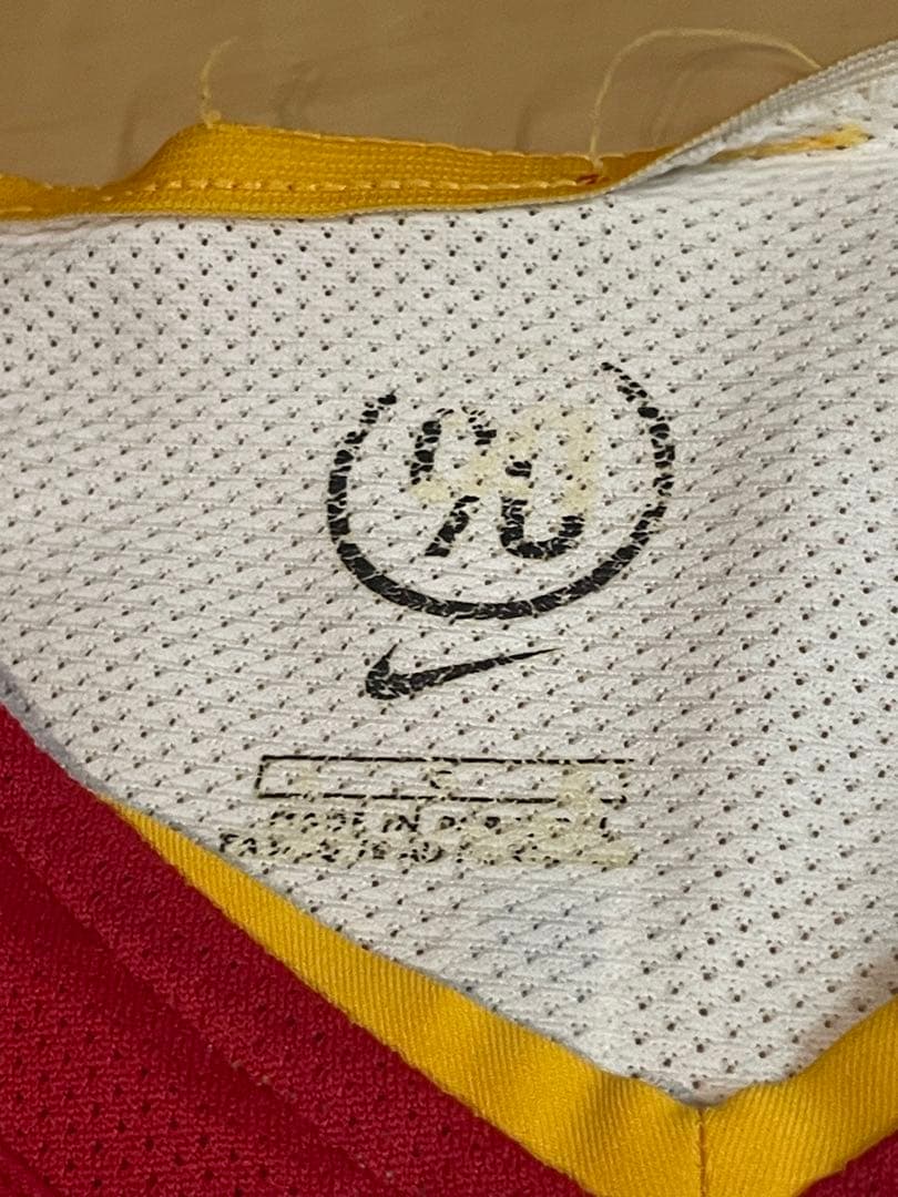 ナイキプレミアリーグアーセナル04サッカーホームユニフォーム赤白黄14