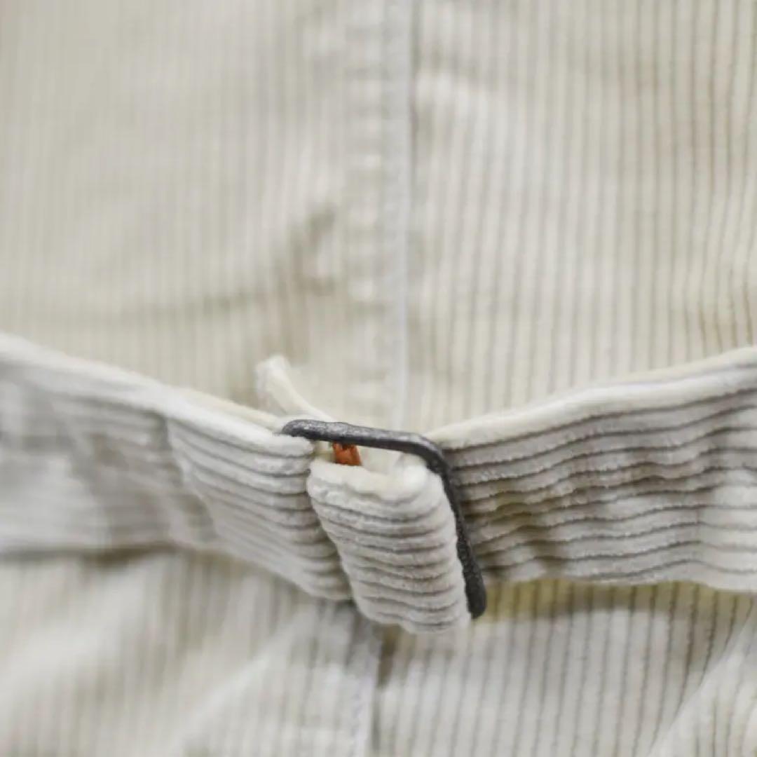 1ST ファーストタイプ ノーカラー コーデュロイ ジャケット　XL アイボリ