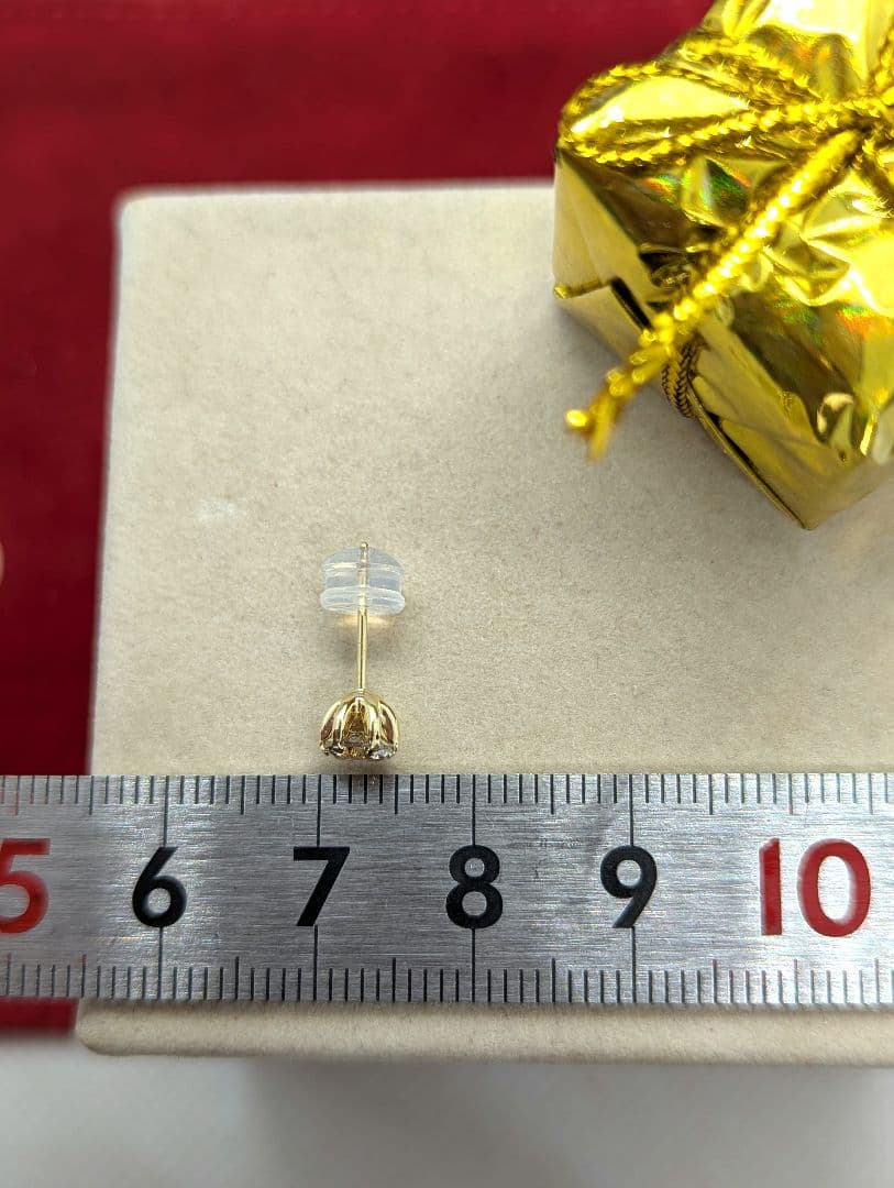 限定Sale！K18YG ♢片耳用♢天然 ダイヤモンドピアス