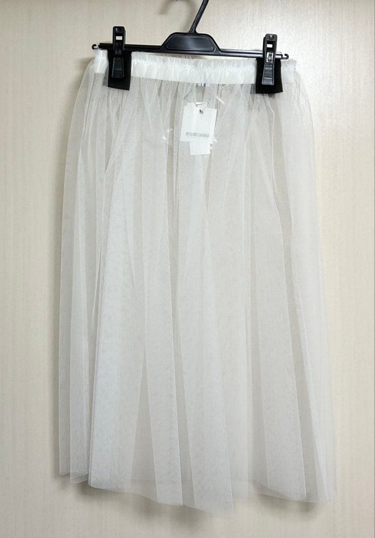 コムデギャルソン チュールスカート　ホワイト