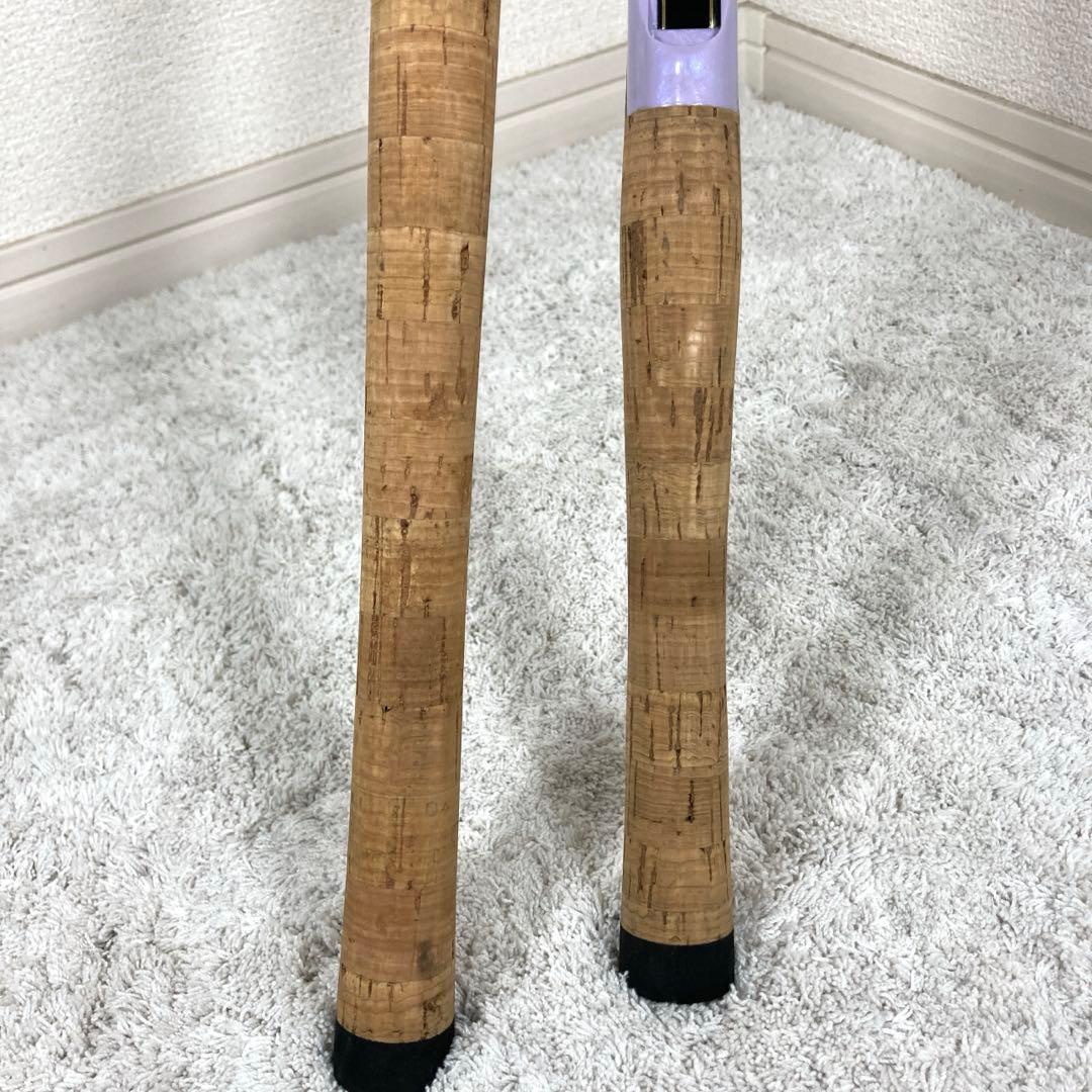 ケンクラフト ロッド2本 ベイト スピニング ルアー竿 バス釣り 紫