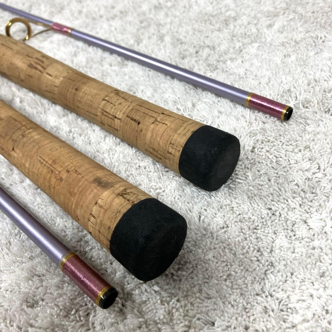 ケンクラフト ロッド2本 ベイト スピニング ルアー竿 バス釣り 紫