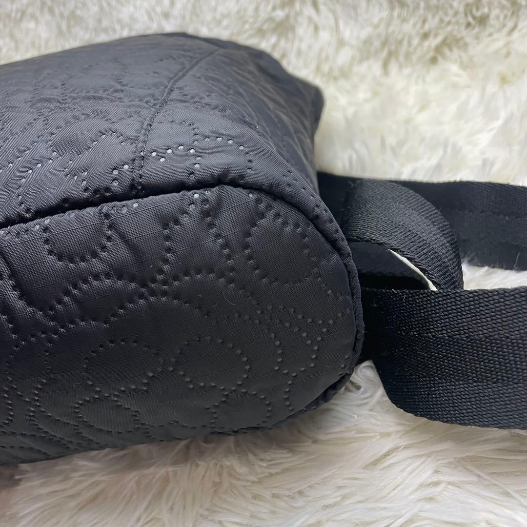 レスポートサック 2way リュック キルティング A4可 黒　花　フラワー