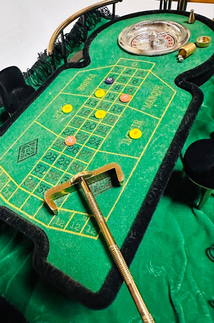 値下げミニチュア ルーレットテーブルセットMINIDELUXE ROULETTE