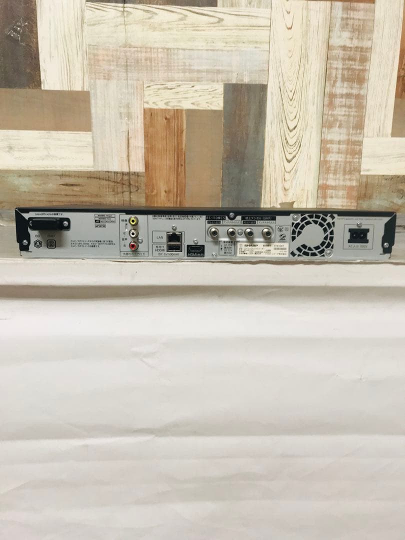 価格調整着払。全国送料込シャープブルーレイ＆HDD 1TBレコーダー2番組同時録