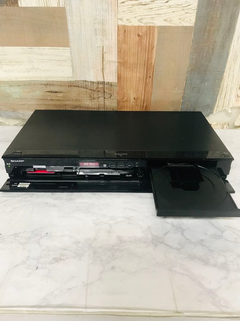 価格調整着払。全国送料込シャープブルーレイ＆HDD 1TBレコーダー2番組同時録