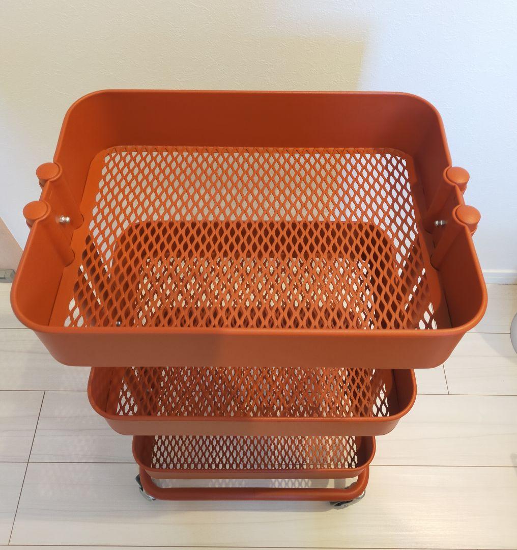 IKEA イケア RASKOG ロースコグ ワゴン レッドブラウン【廃盤品