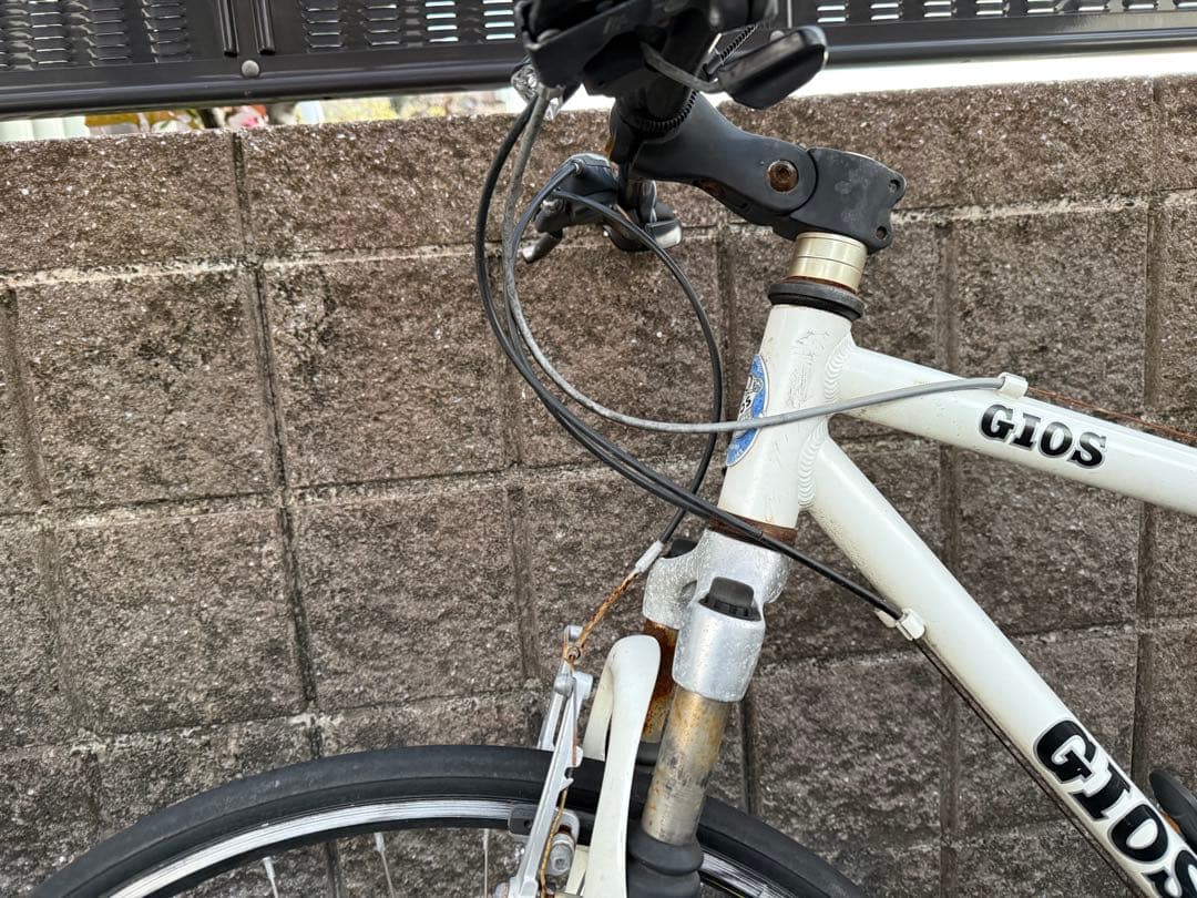 GIOS】ジオス PORTA クロスバイク 白 - メルカリ