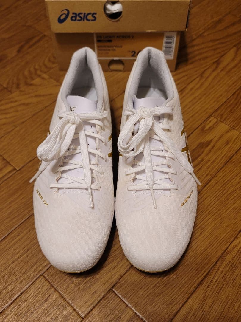 シューズ ASICS DS LIGHT ACROS 2 WHITE/GOLD 24.0cm