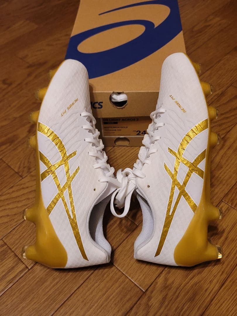 シューズ ASICS DS LIGHT ACROS 2 WHITE/GOLD 24.0cm