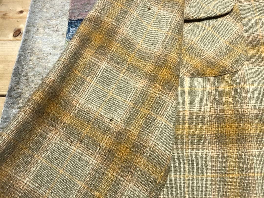 60s 60's pendleton オンブレ シャドーチェック オープンカラーシャツ