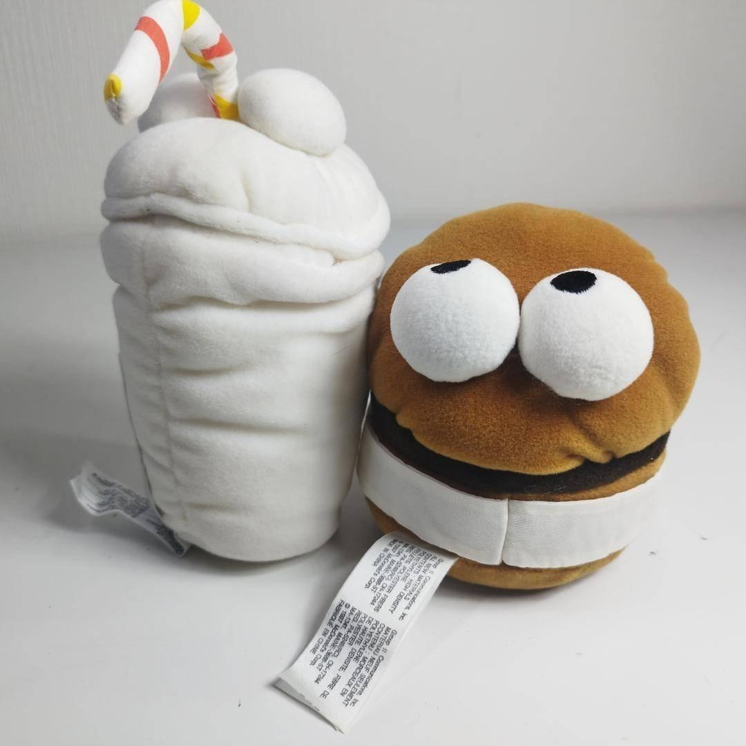 マクドナルド ぬいぐるみ ビンテージ 2点セット ハンバーガー ハッピ I0T7
