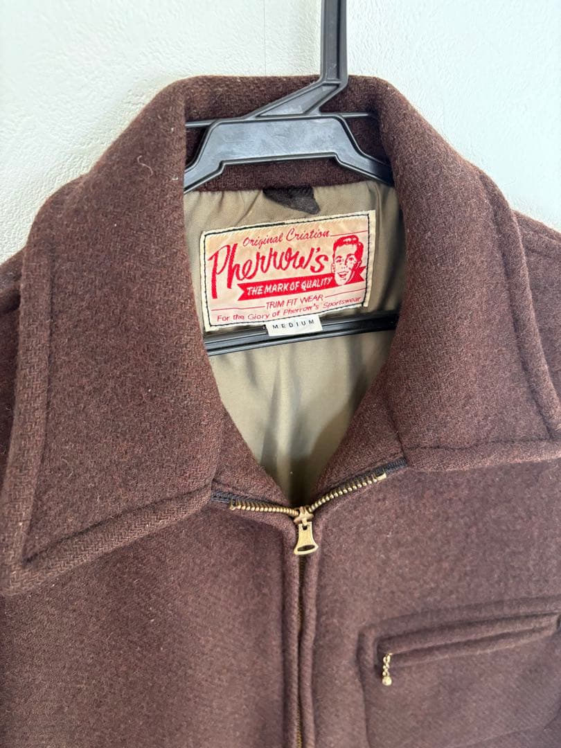 Pherrow's メルトンウール スポーツジャケット フェローズ カークラブ
