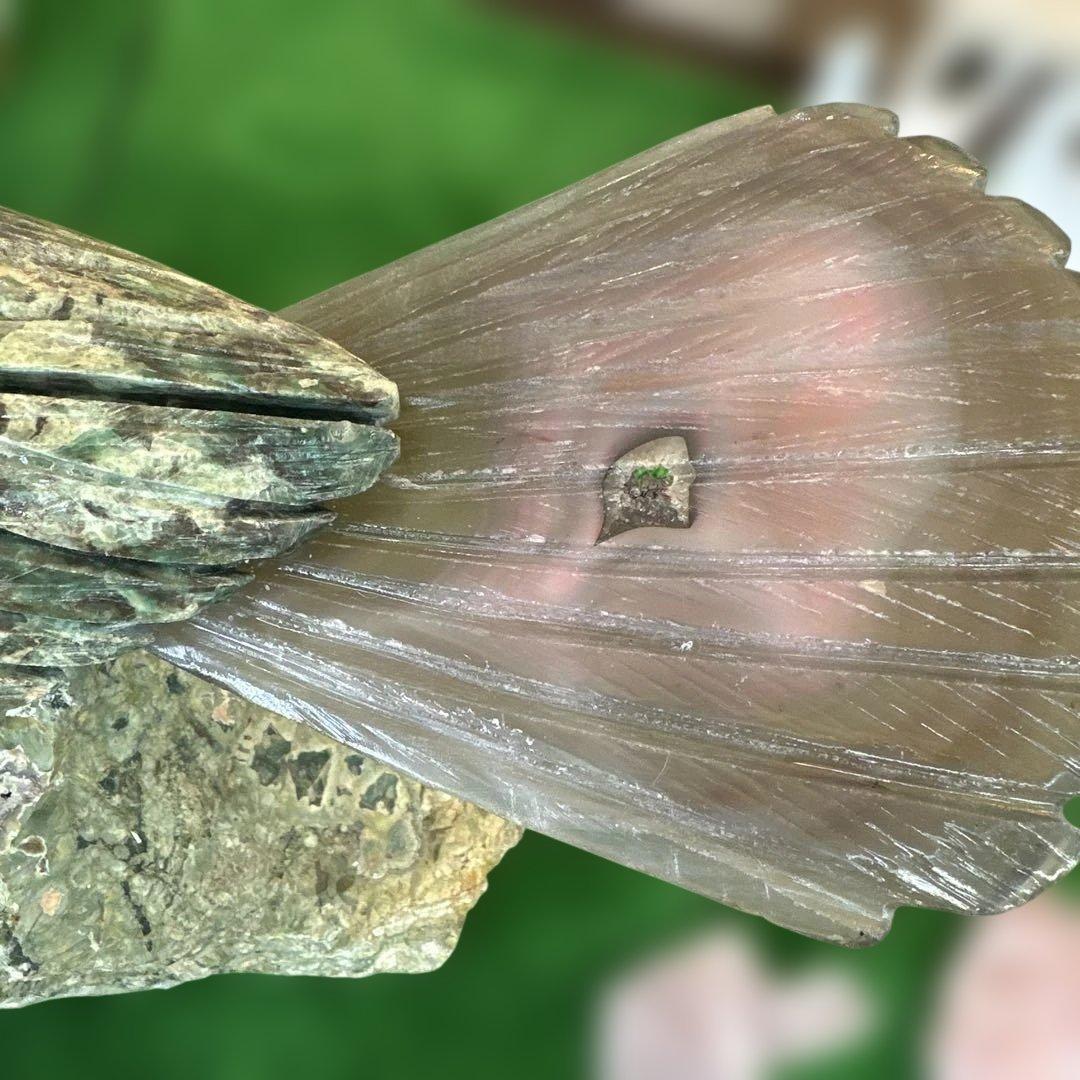 天然石 鳥 彫刻 置物 大型 インテリア