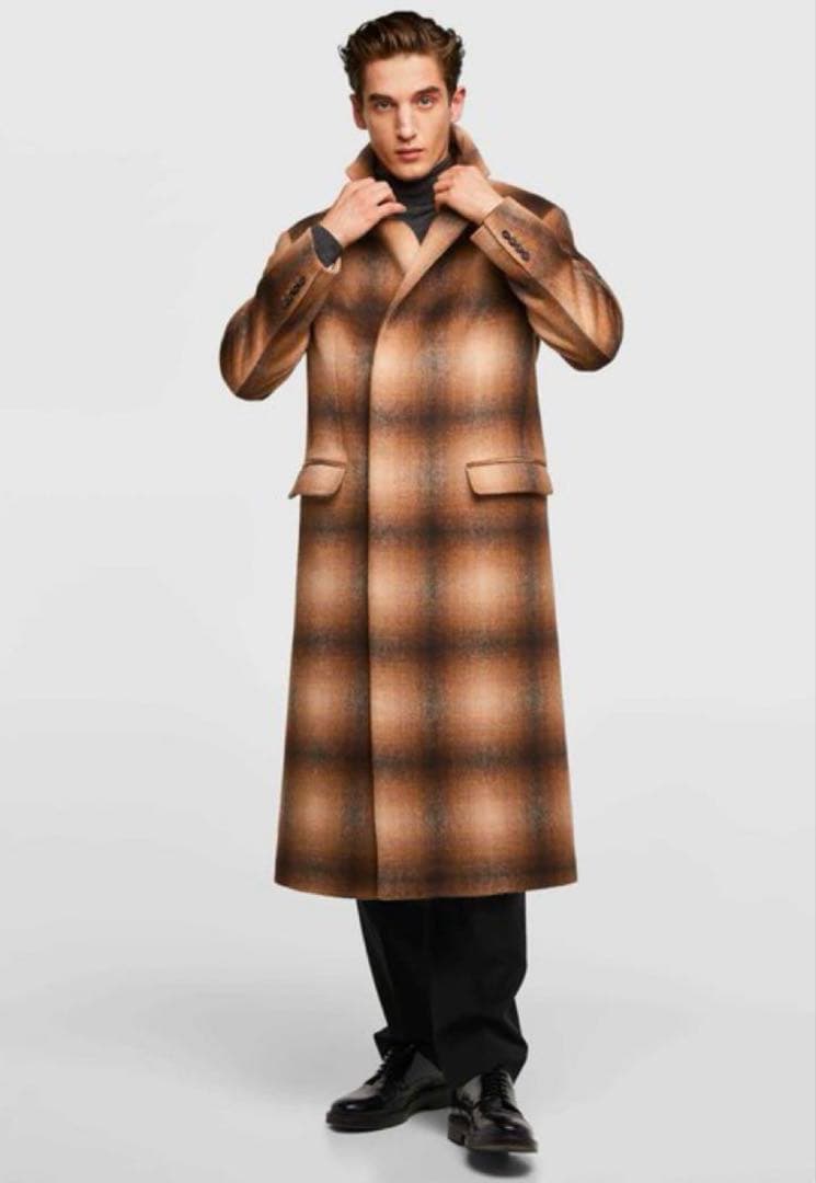 ♦️希少♦️ZARA チェスターコート ロング ストリート系 韓国系 2.6万