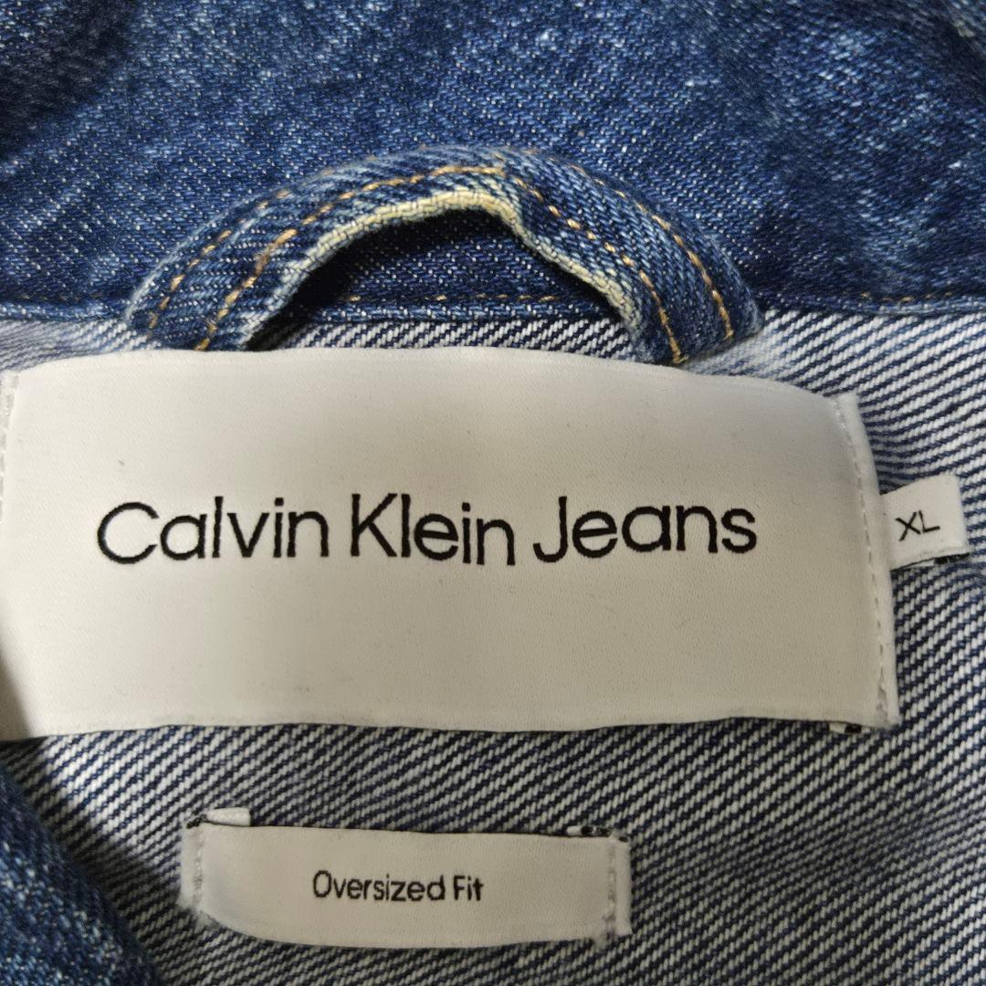 カルバンクライン　ジーンズ カバーオール リニア シャツジャケット デニム XL