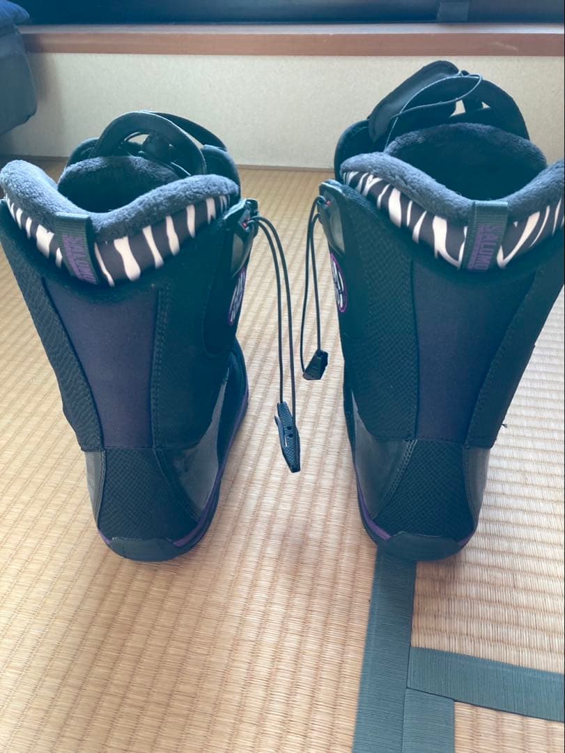 Salomon スノーボードブーツ ブラック/パープル