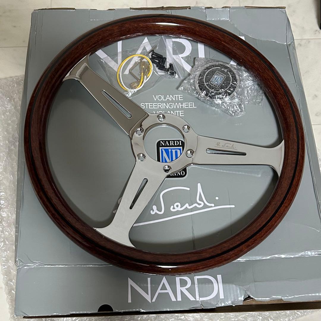Nardi ナルディ ウッド クラシック ステアリング 車ハンドル 14インチ