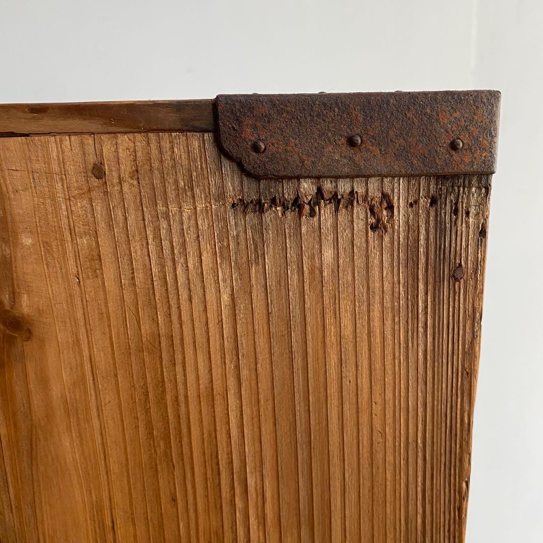 アンティーク 収納棚 チェスト 無垢材 本棚 食器棚 z891