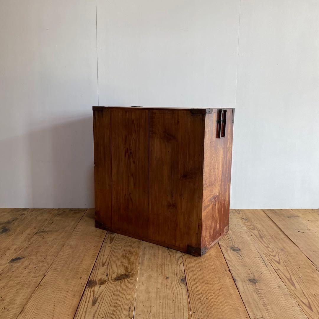 アンティーク 収納棚 チェスト 無垢材 本棚 食器棚 z891