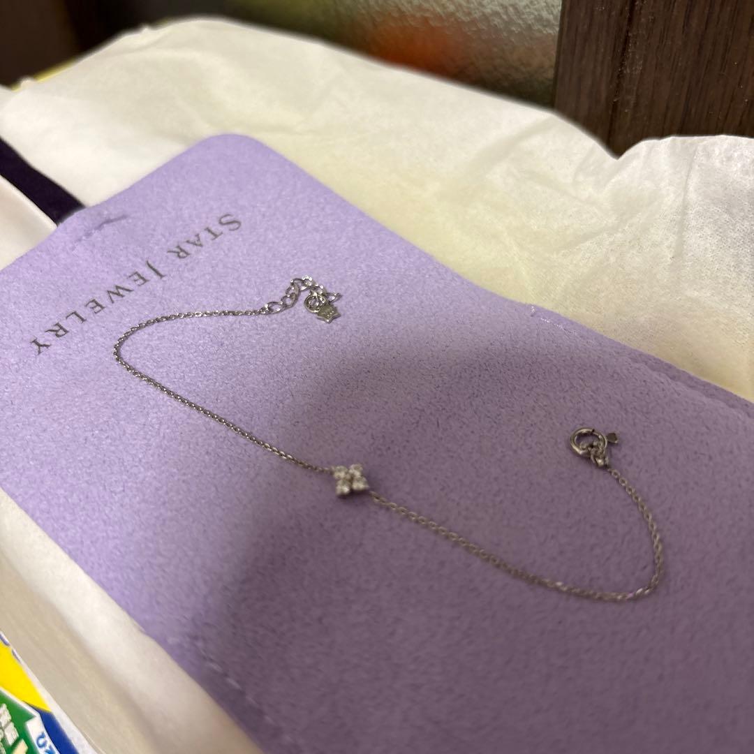 極美品！未使用！現行品STAR JEWELRY Pt950 ダイヤブレスレット