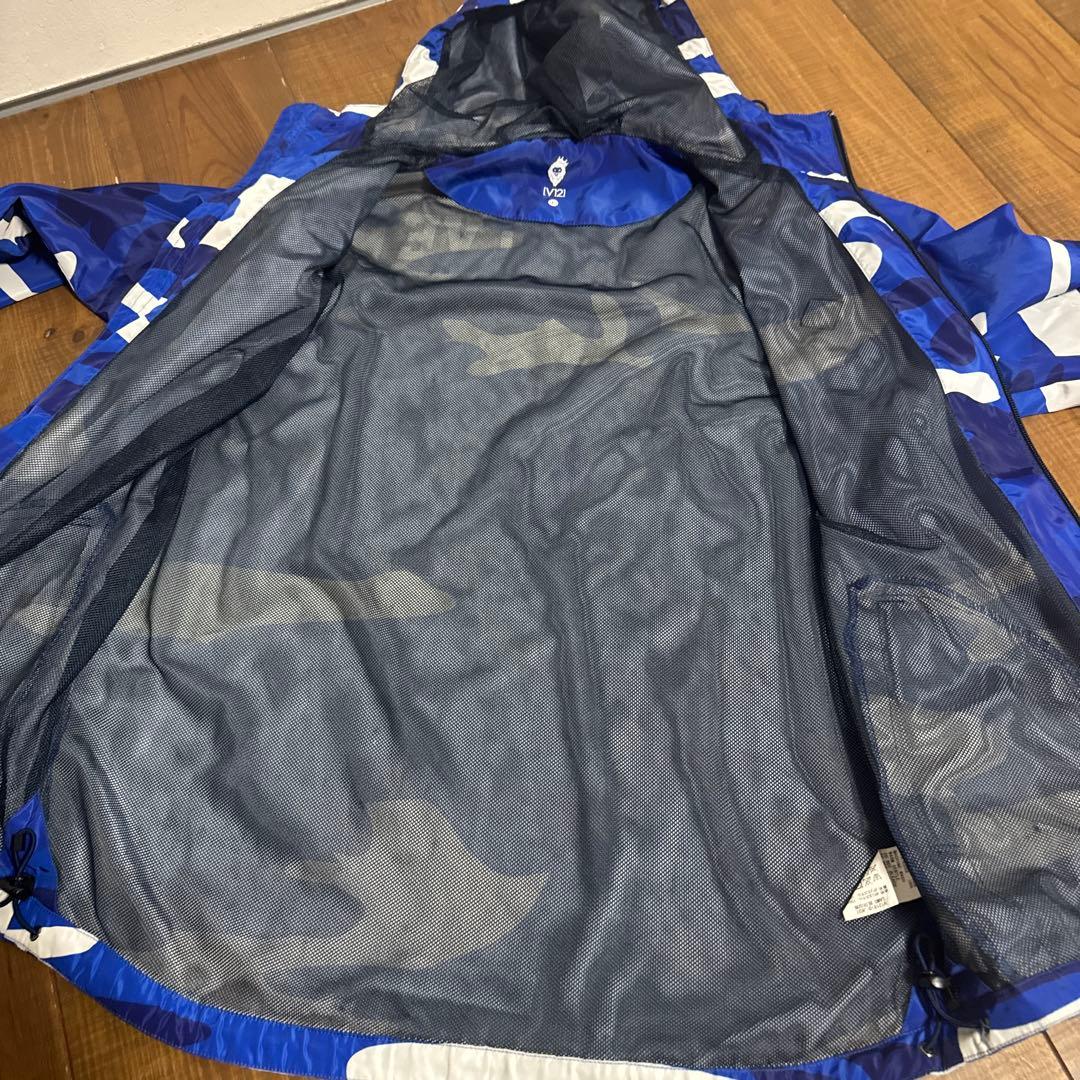 V12 ジップブルゾン　メンズL 裏地付き　カモフラージュ　迷彩