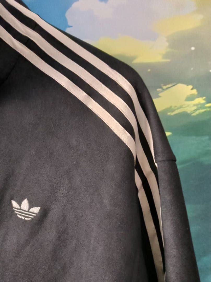 中国限定 アディダス 蛇年トラック スエード ジャケット ブラック S