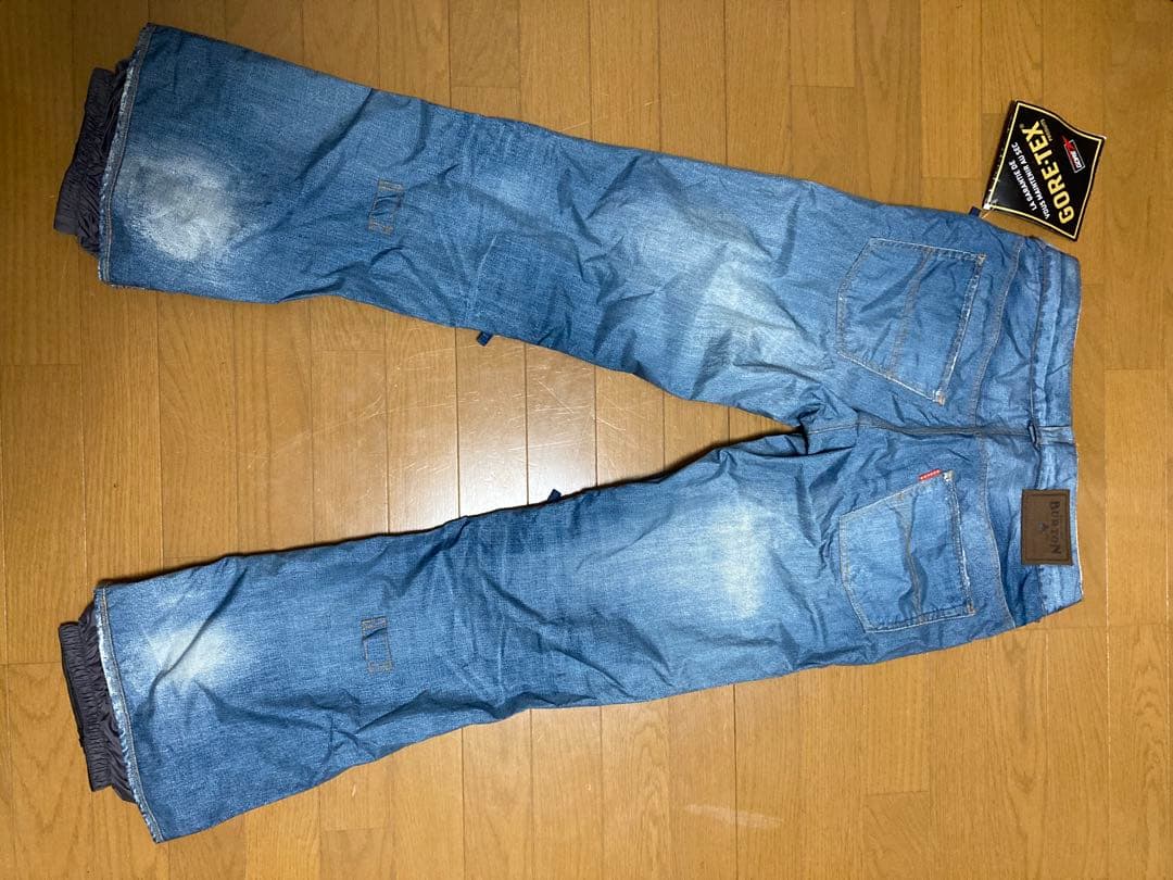 BURTON スノーボードウェア デニムプリントパンツ ゴアテックス