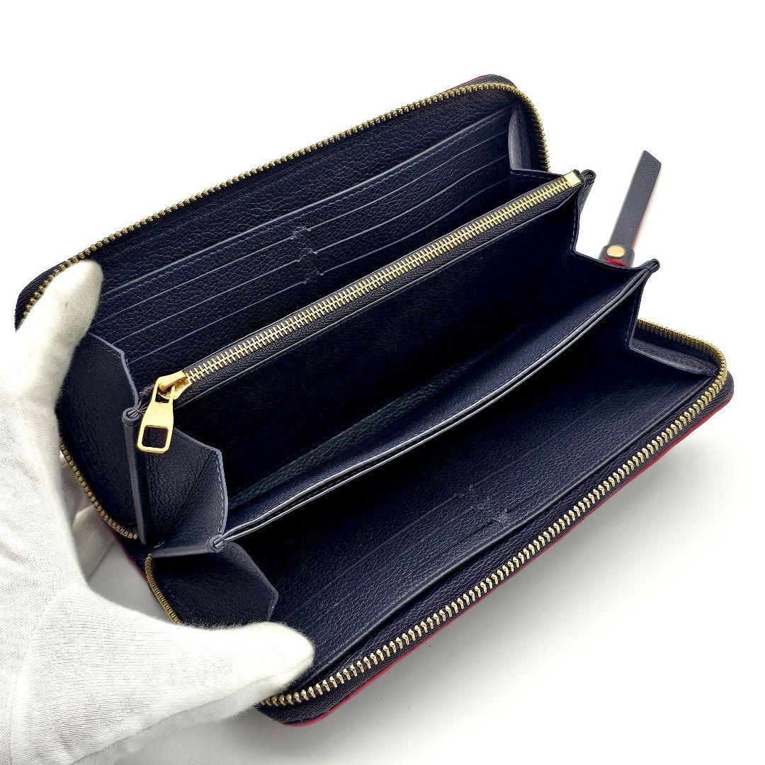 ルイヴィトン　ジッピーウォレット　アンプラント　マリーヌルージュ　長財布　356