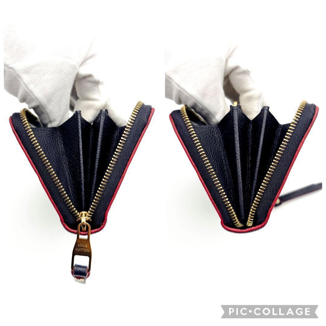 ルイヴィトン　ジッピーウォレット　アンプラント　マリーヌルージュ　長財布　356