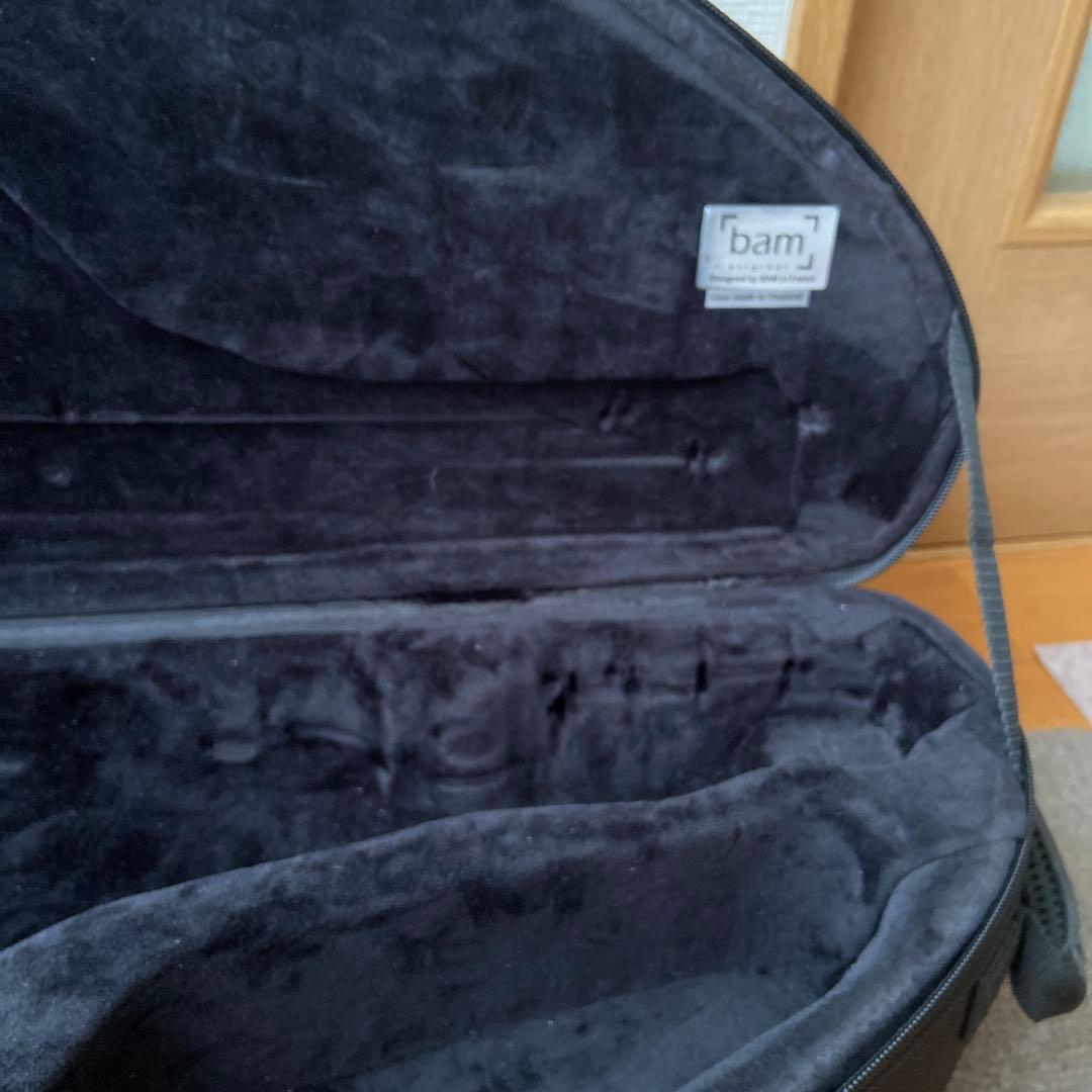 bam テナーサックス用 セミハードケース シルバーカーボン