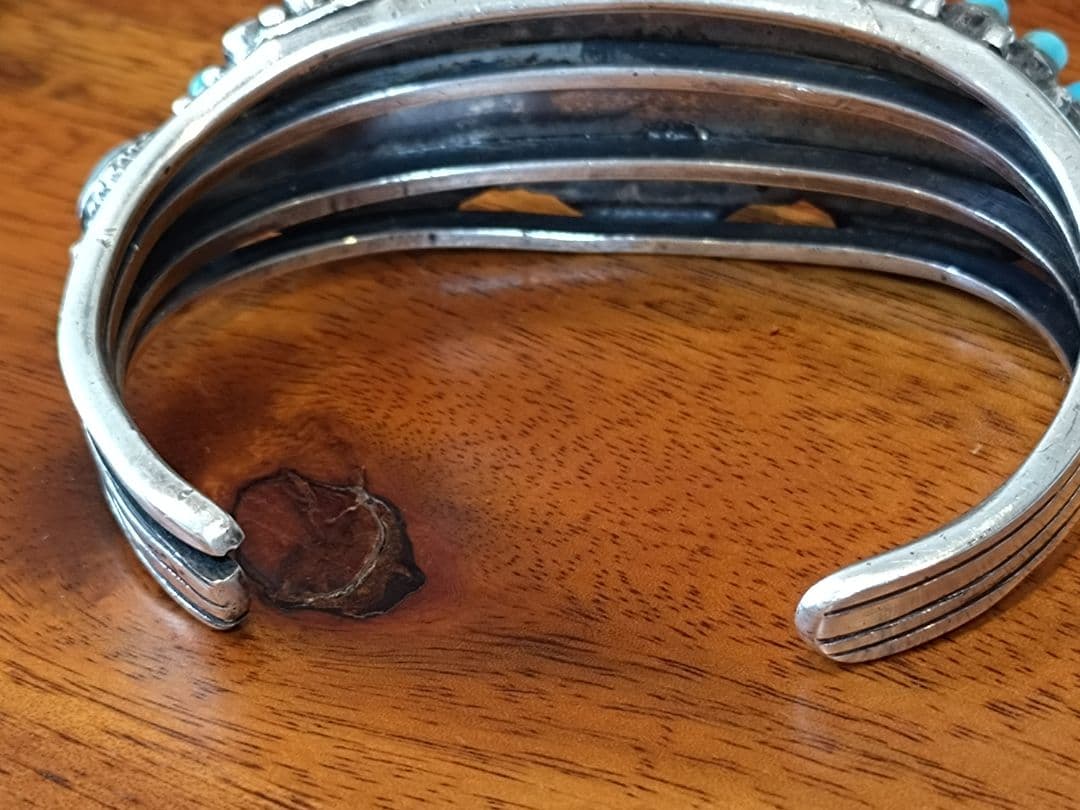 インディアンジュエリー、ターコイズバングル、ビンテージ作品