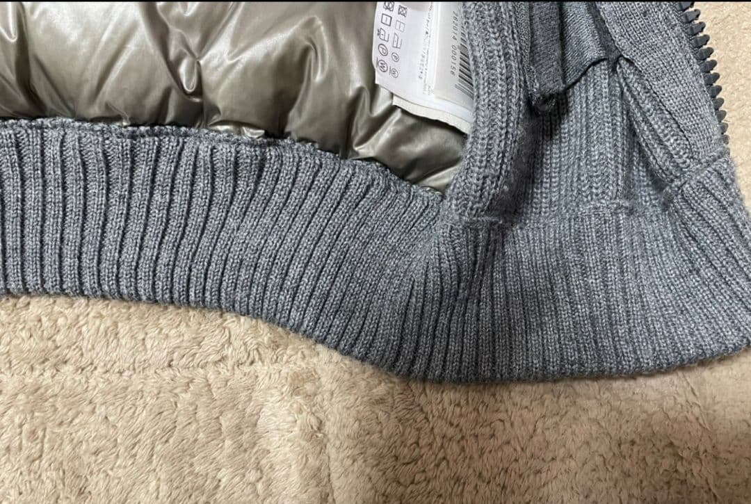 【モンクレール】 ニット✕ダウン・ハイブリットパーカー