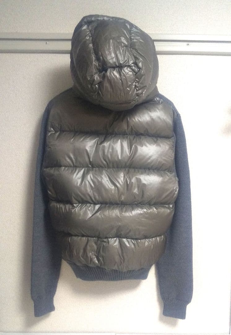 【モンクレール】 ニット✕ダウン・ハイブリットパーカー