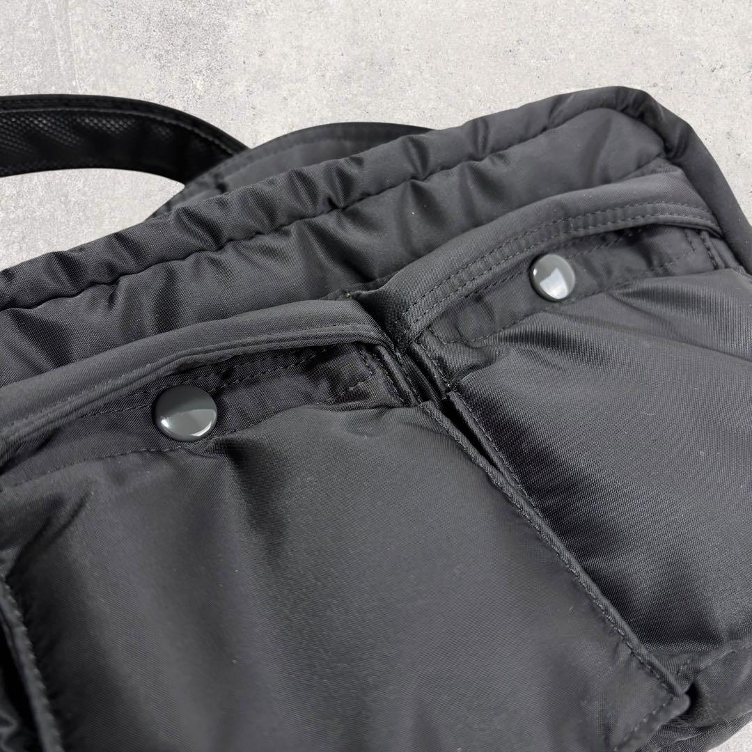 ふとん✨ポーター タンカー ショルダーバッグSサイズ　ブラック　2層