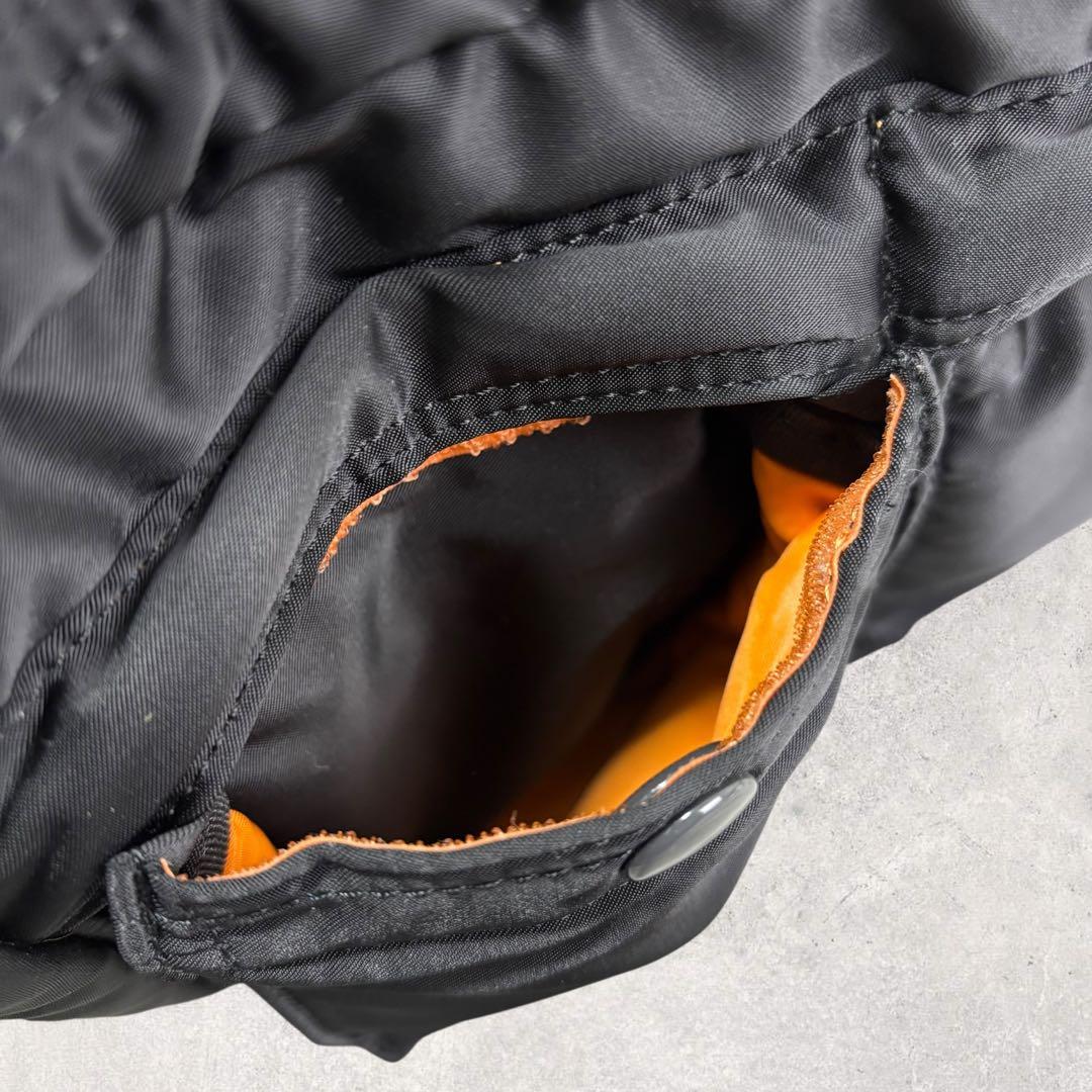 ふとん✨ポーター タンカー ショルダーバッグSサイズ　ブラック　2層