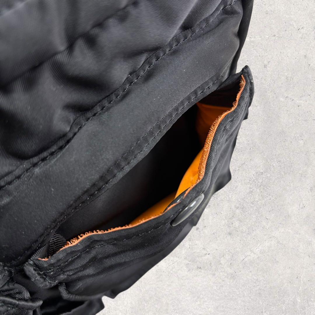 ふとん✨ポーター タンカー ショルダーバッグSサイズ　ブラック　2層